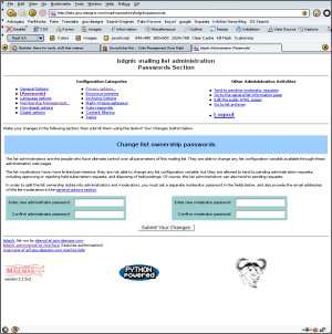 Mailman List Manager